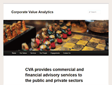 Tablet Screenshot of corporatevalueanalytics.com